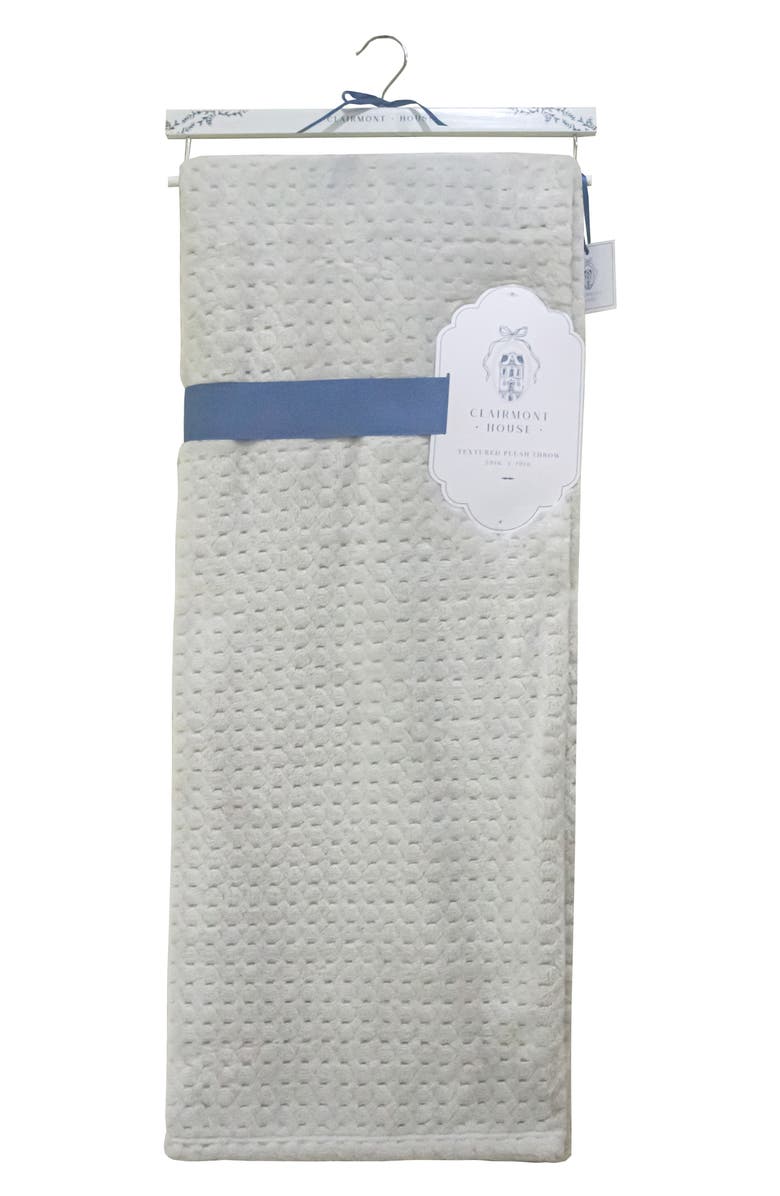 ARTISAN 34 Solid Textured Square Throw Blanket, Main, color, Light Grey