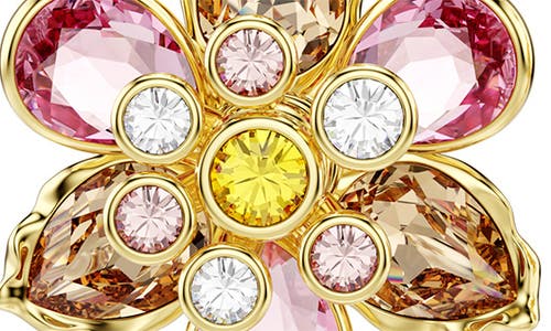 Swarovski Idyllia Gold-tone Plated Set Of Three Earrings In Gold
