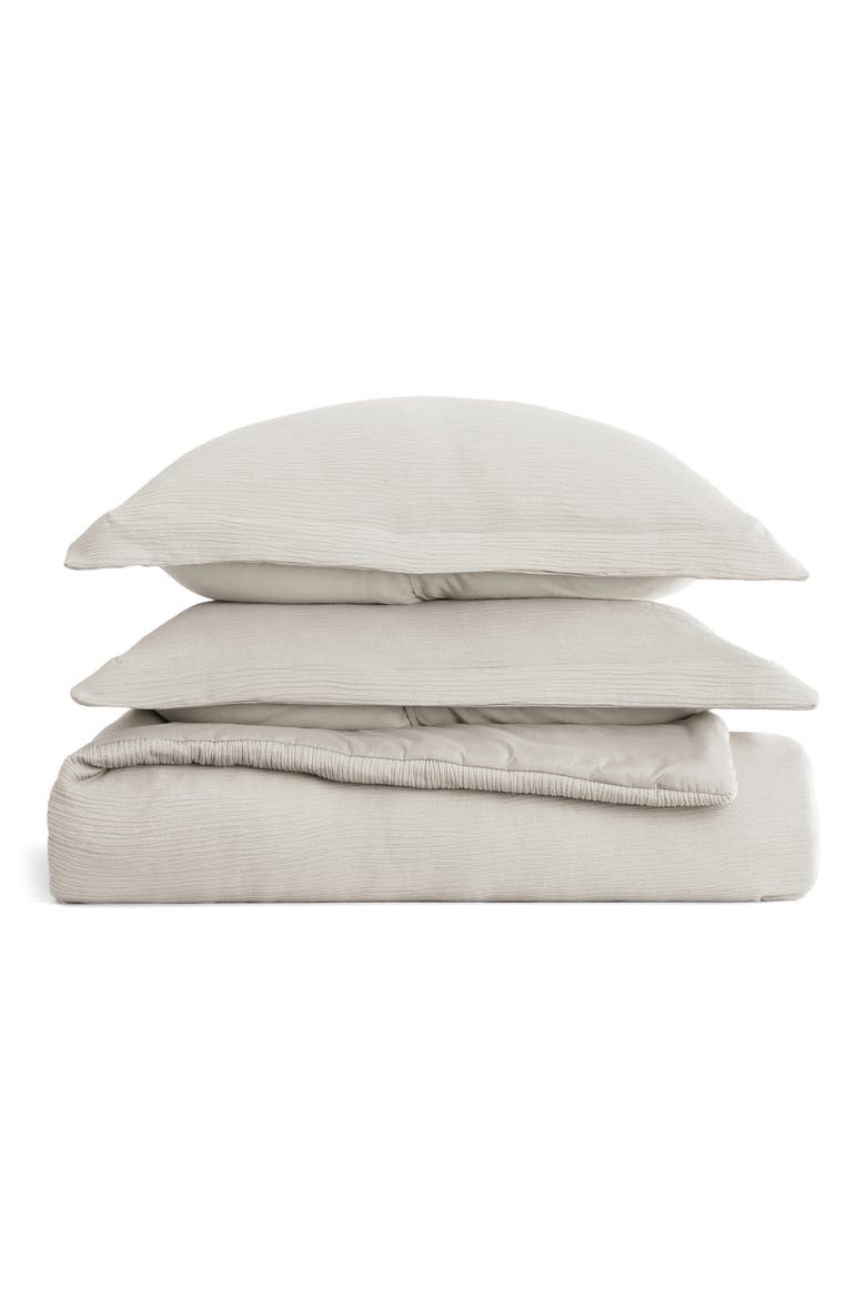 Double Gauze 3-Piece Comforter Set, Main, color, DUNE