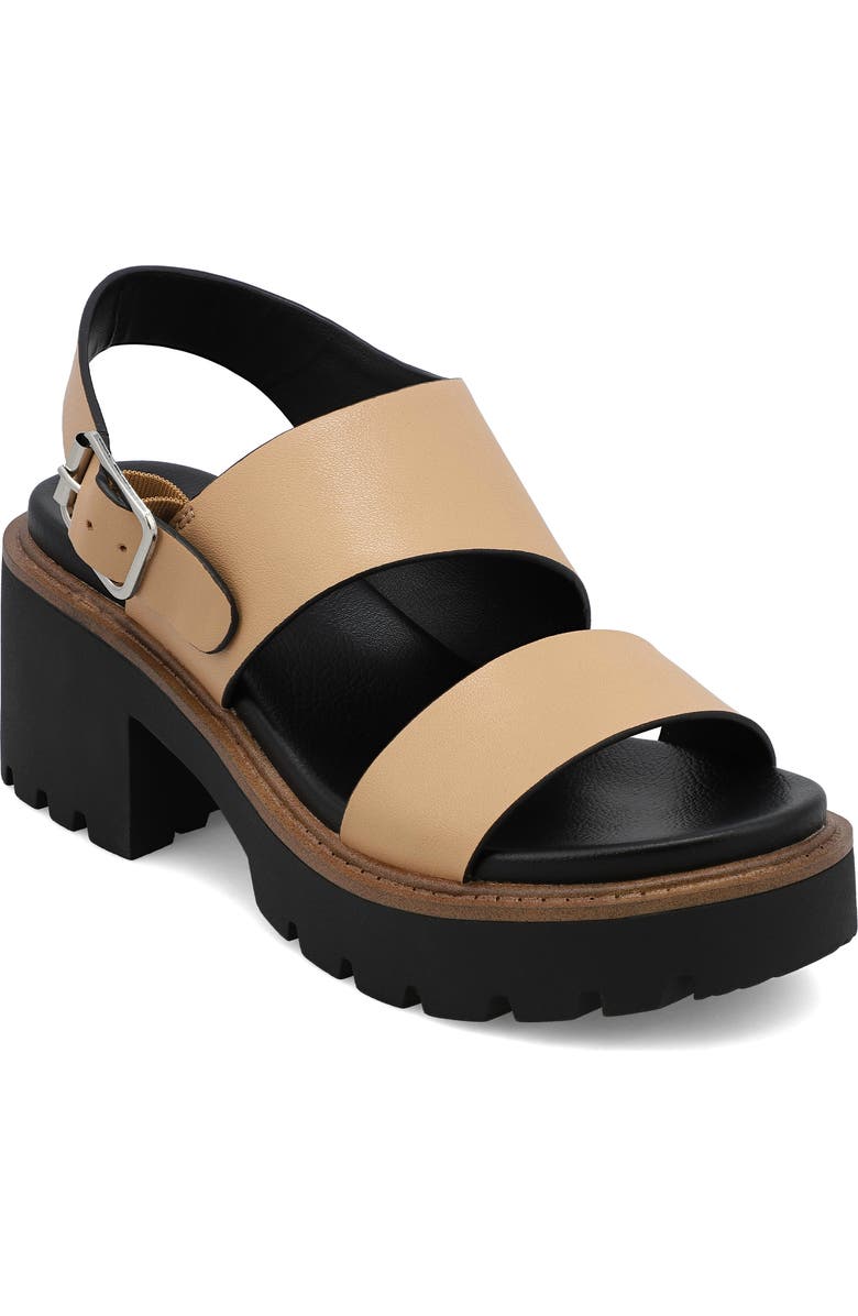 MIA Sheska Slingback Platform Sandal, Main, color, Tan