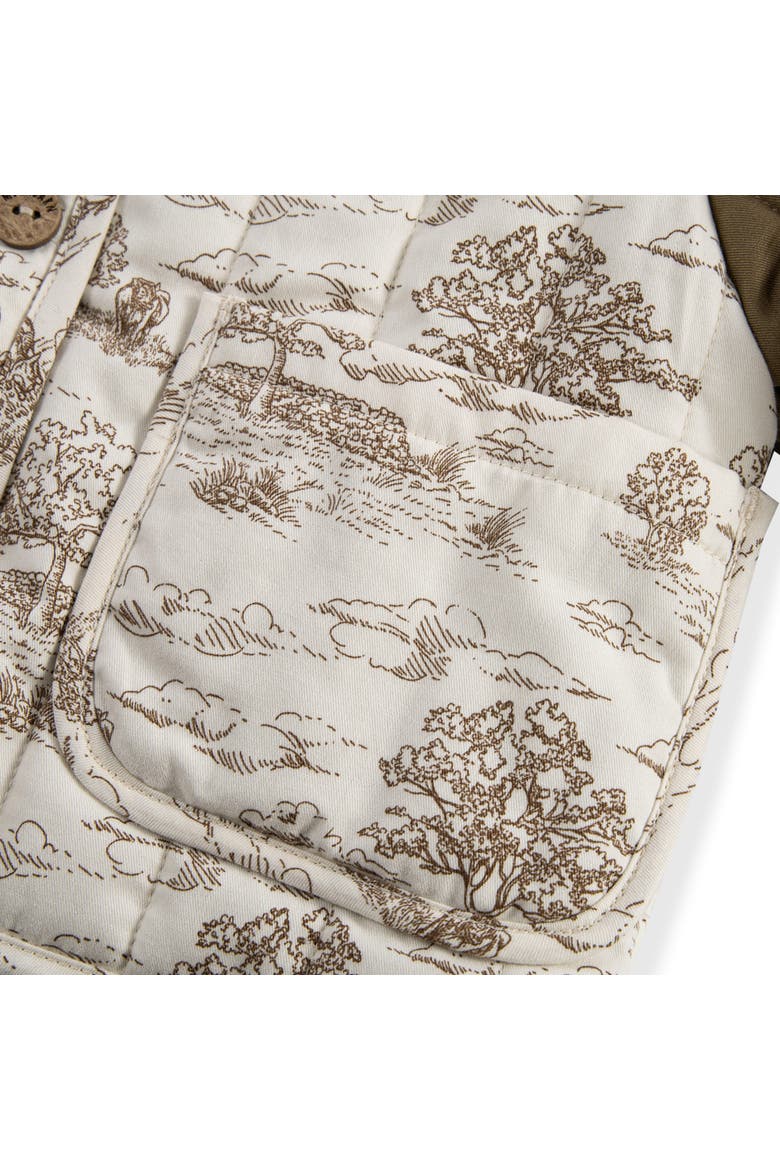 Quilted Coat, Alternate, color, Country Toile