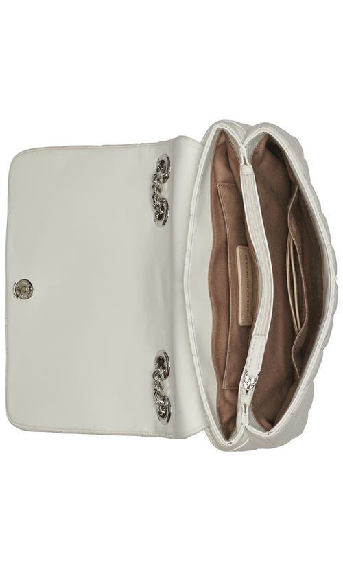 Karl Lagerfeld Paris Lafayette Shoulder In Winter White/silver