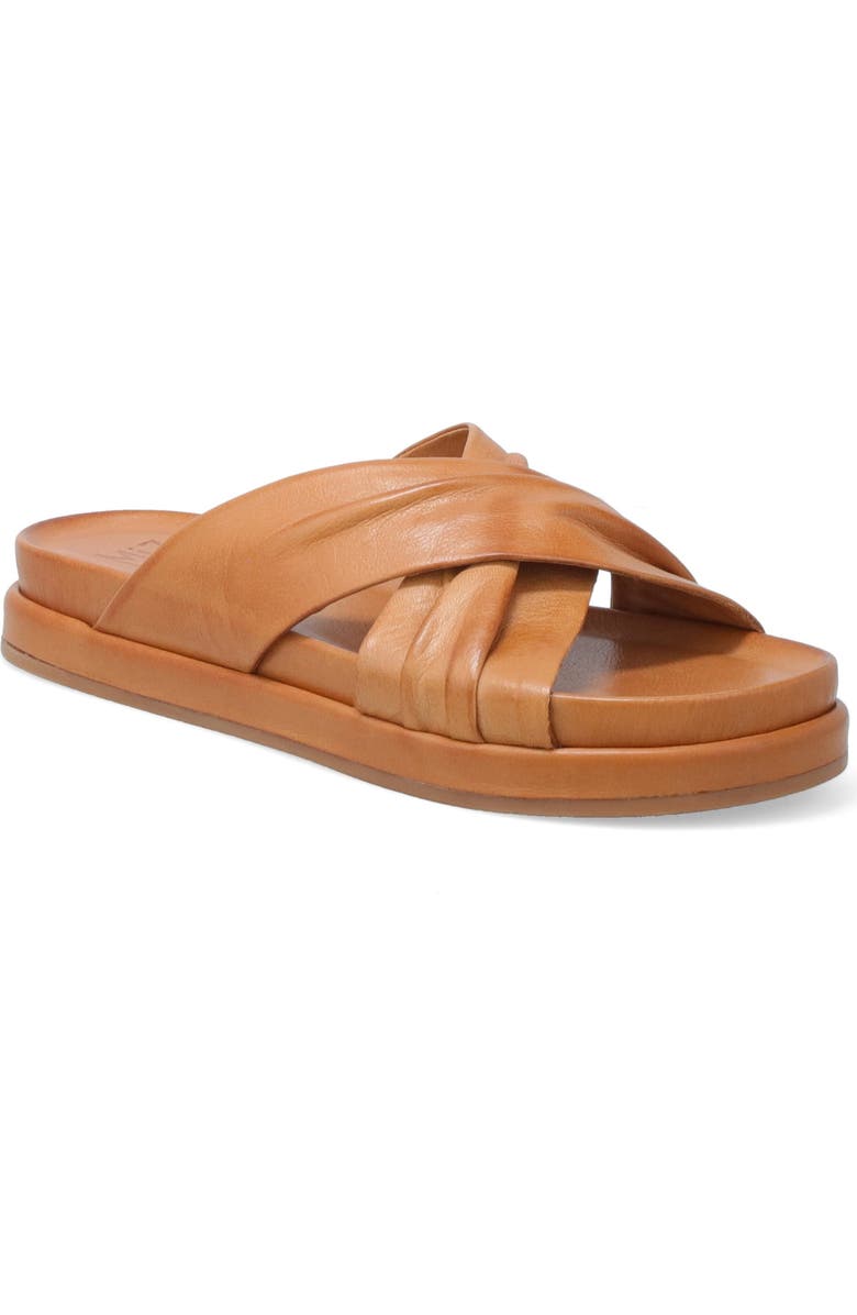 Miz Mooz Talisa Slide Sandal, Main, color, Brandy