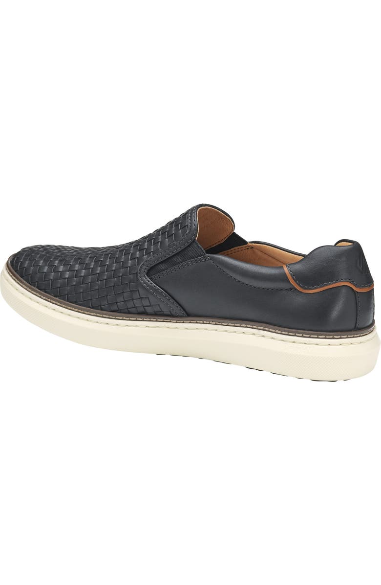 Johnston & Murphy McGuffey 2 Woven Slip-On Sneaker, Alternate, color, Black Woven Full Grain