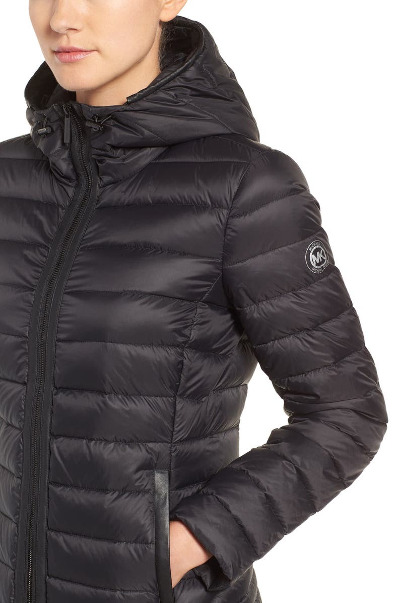 MICHAEL Michael Kors Hooded Down Jacket, Alternate, color, 