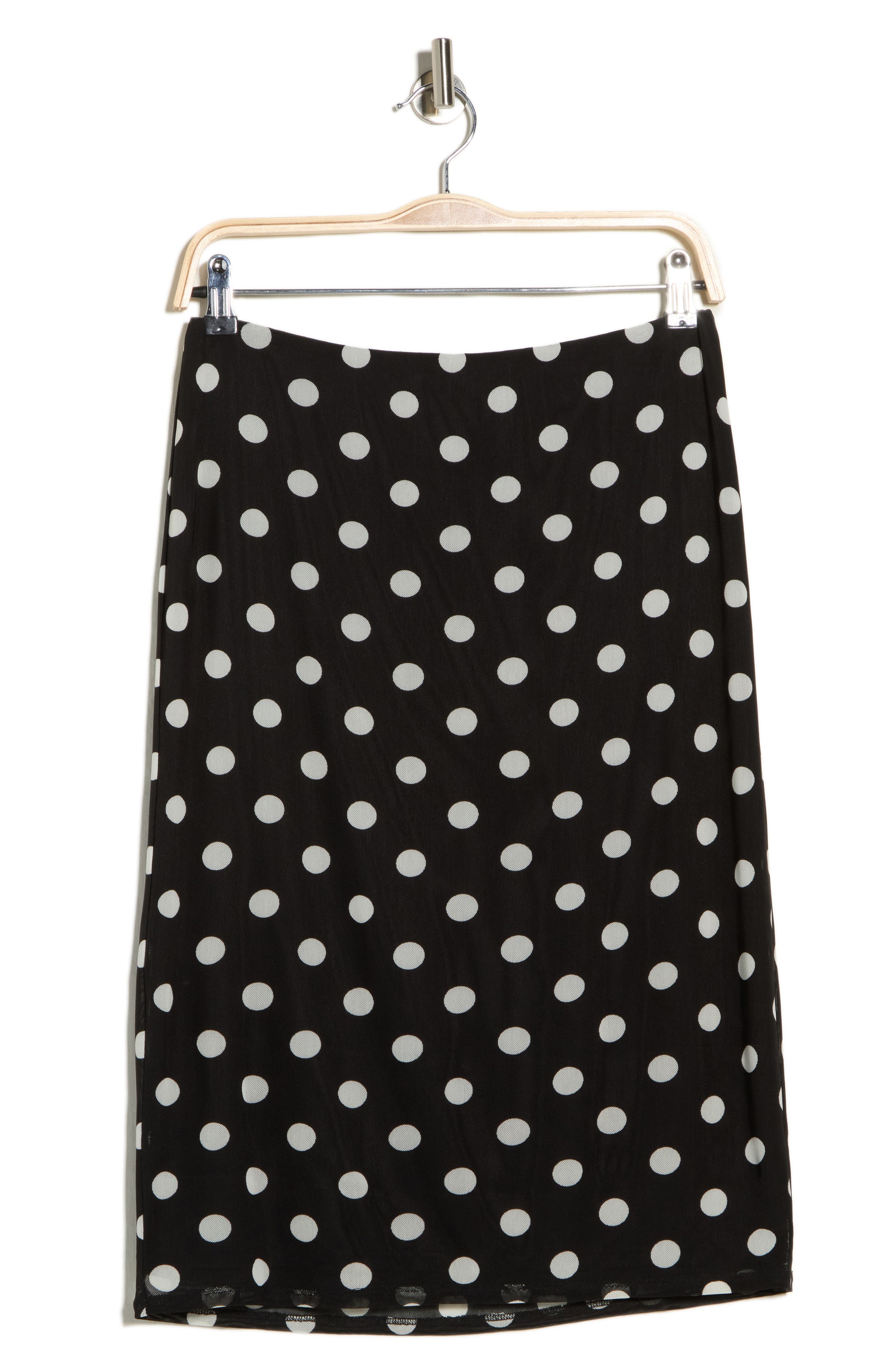WAYF Polka Dot Midi Skirt