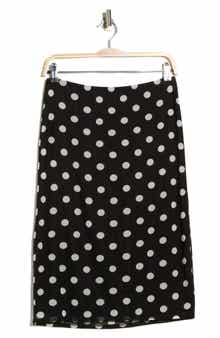 WAYF Polka Dot Midi Skirt