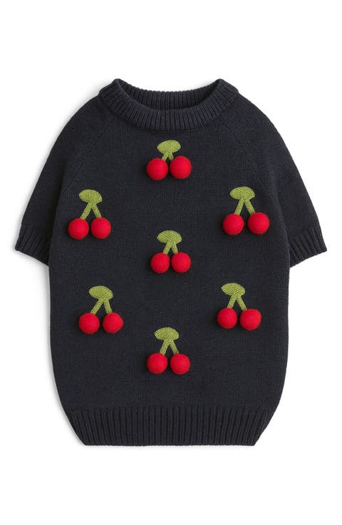 Cherries 3D Icon Dog Sweater