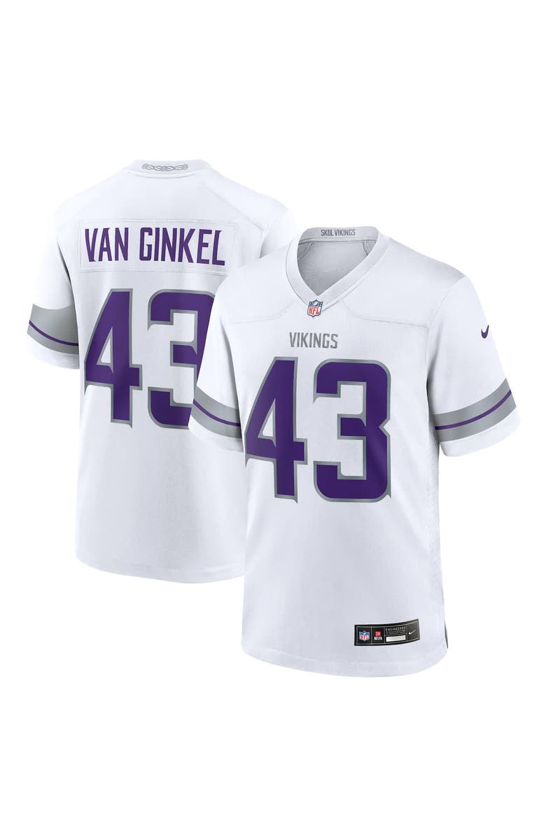 Nike Men's Nike Andrew Van Ginkel White Minnesota Vikings Alternate Game Jersey, Alternate, color, White