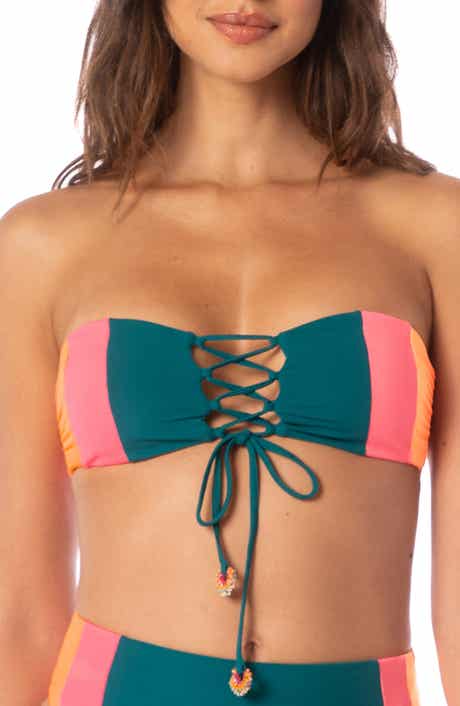 Maaji Verdant Breeze Nomad Multifit Reversible Bikini Top