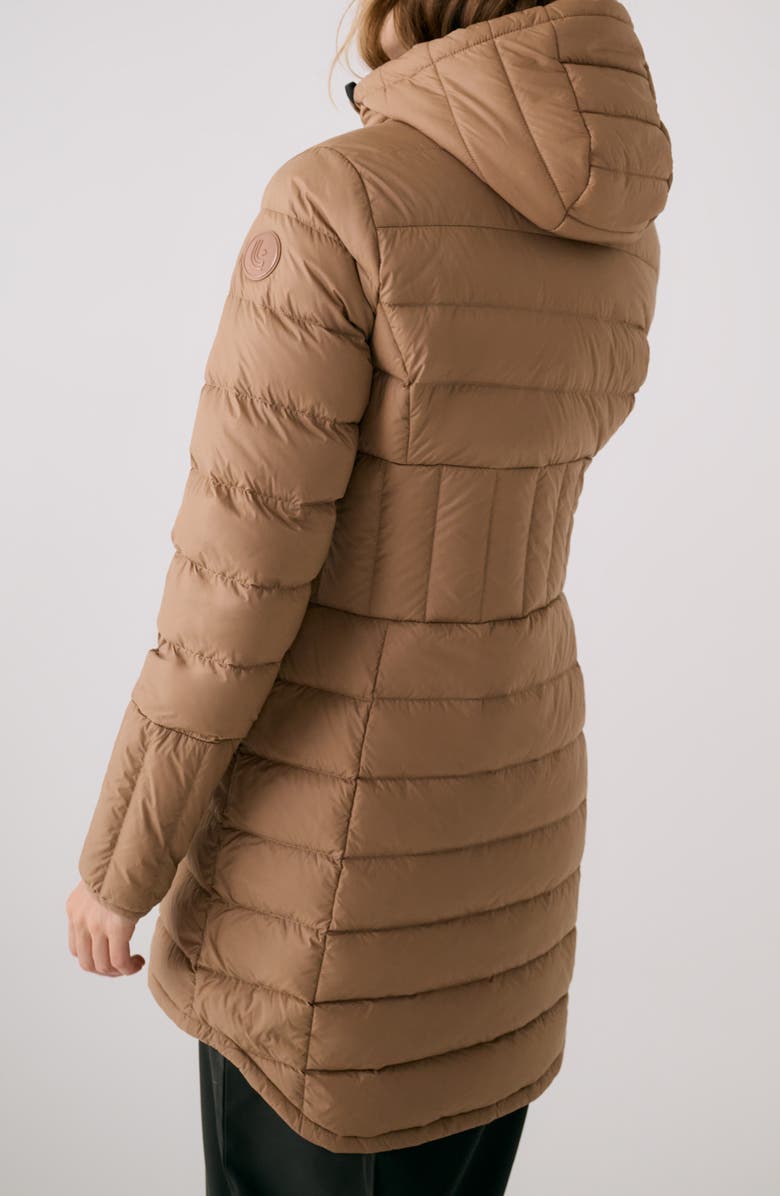 Lole Claudia Hooded Packable Down Jacket, Alternate, color, Dune