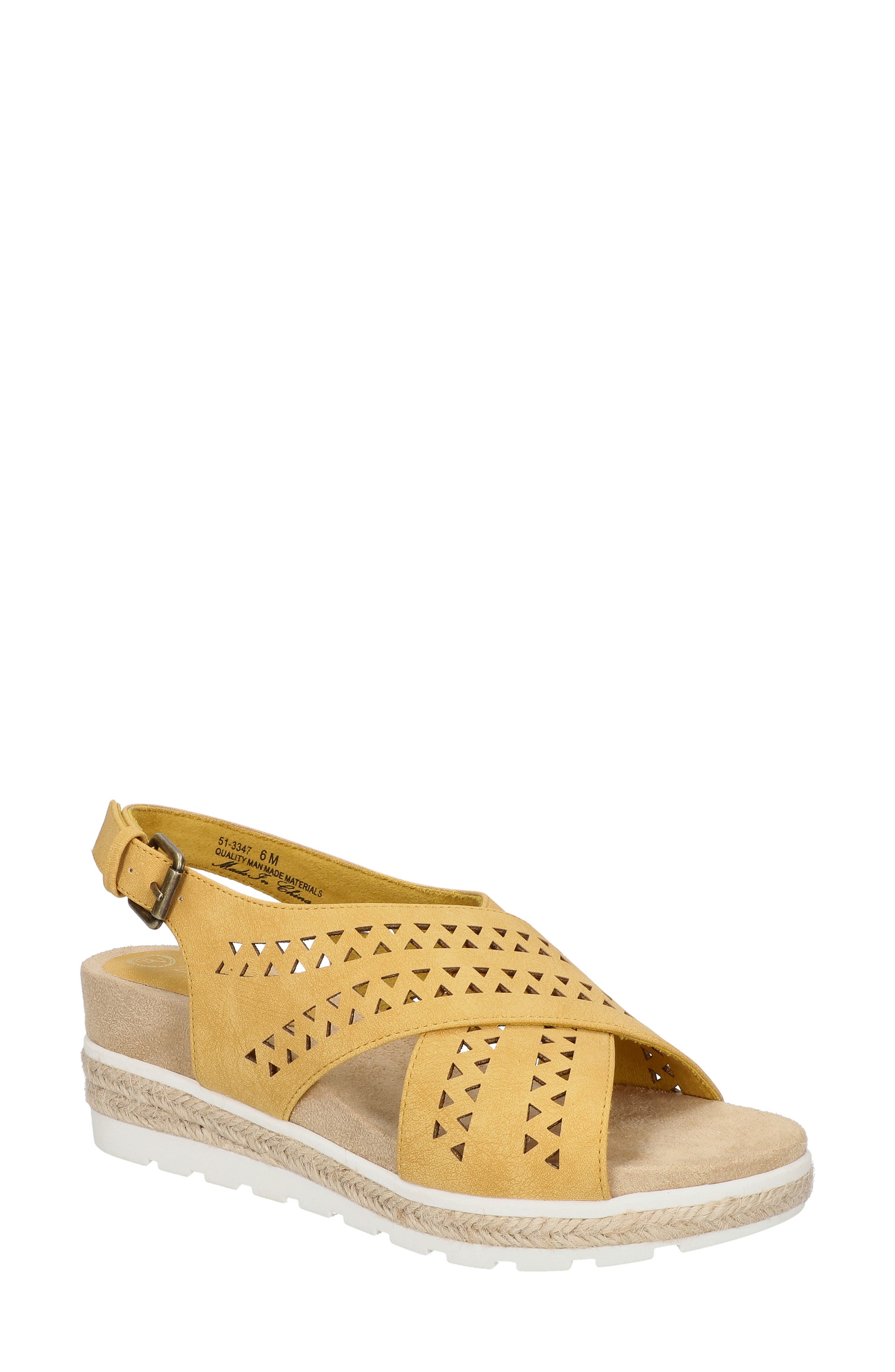 Cosette Slingback Espadrille Sandal, Main, color, YELLOW