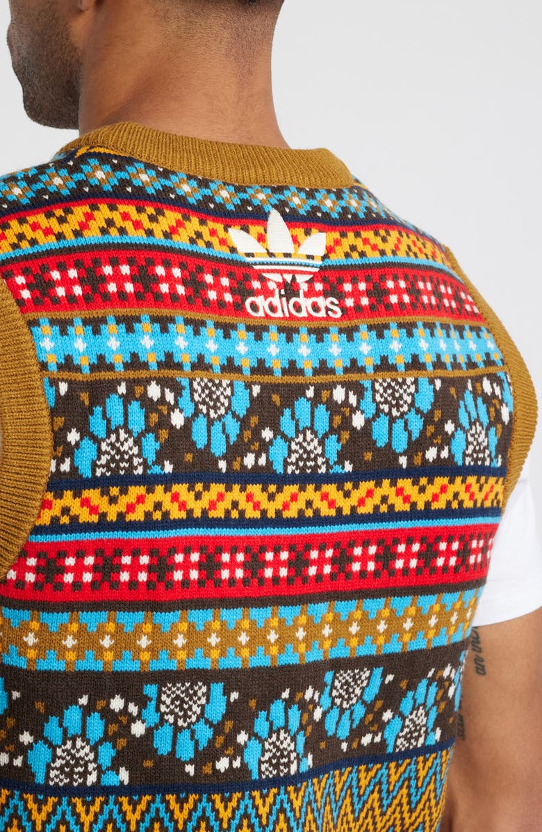 ADIDAS X WALES BONNER Fair Isle Vest, Alternate, color,