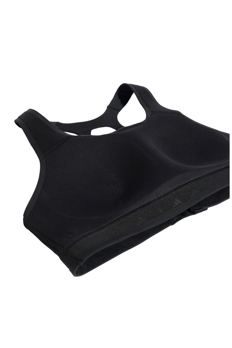 Optimum High Support Racerback Sports Bra, Alternate, color, BLACK/