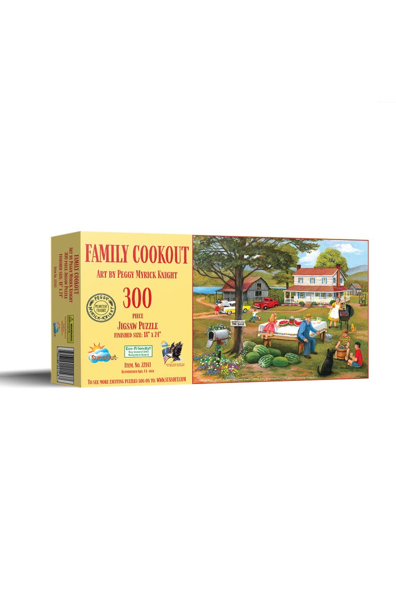 Family Cookout 300 piece Jigsaw Puzzle for Adults, Main, color, Multicolor