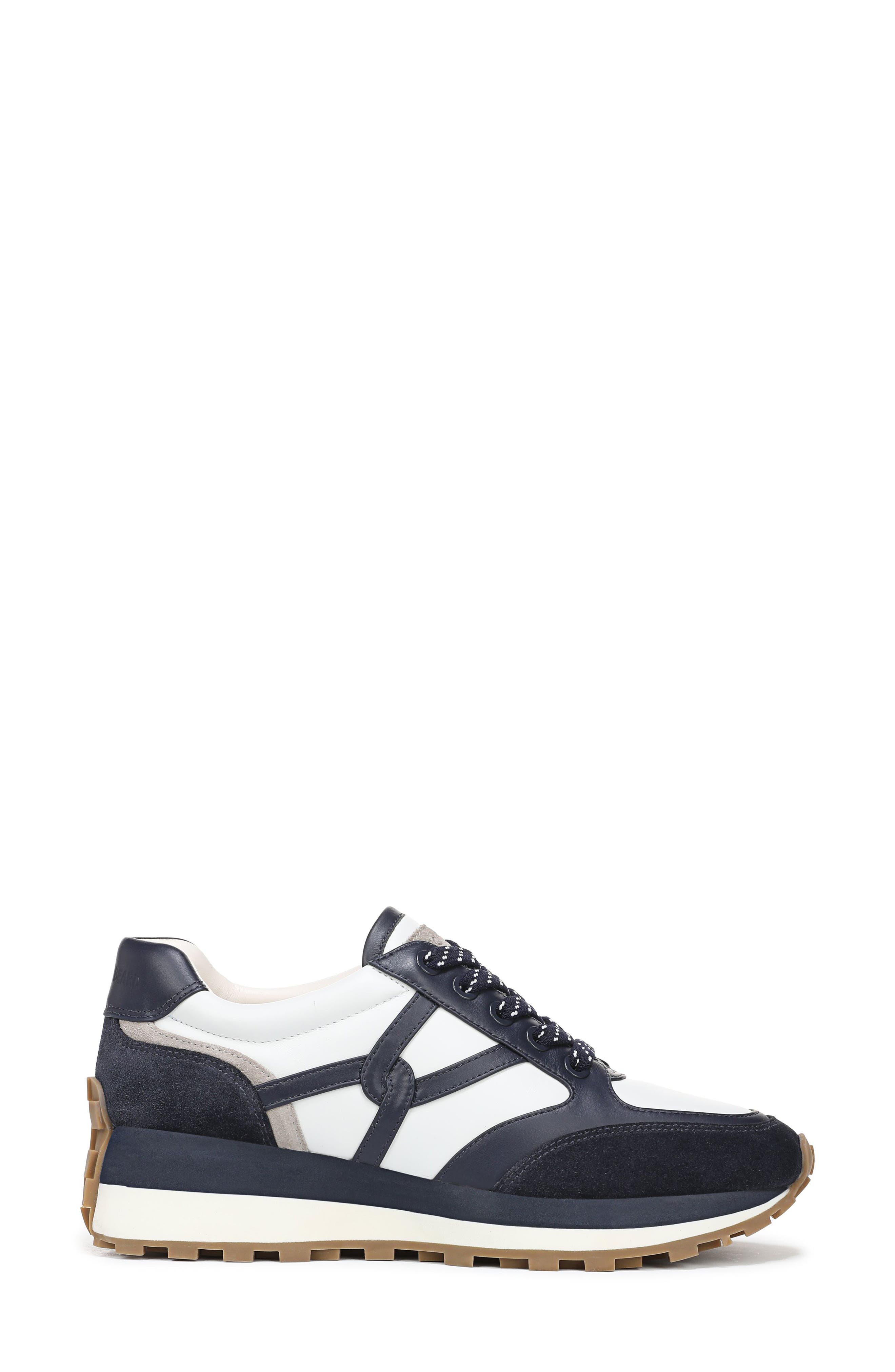 Veronica Beard Valentina Wedge Sneaker, Alternate, color, Navy Multi
