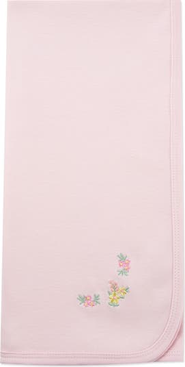 Placed Floral Cotton Blanket