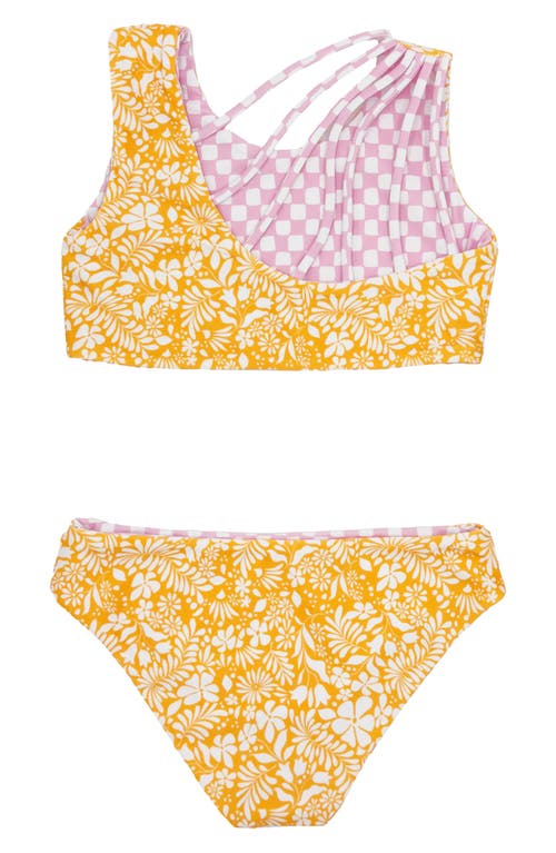 FEATHER 4 ARROW FEATHER 4 ARROW KIDS' SUMMER SUN REVERSIBLE TWO-PIECE SWIMSUIT 