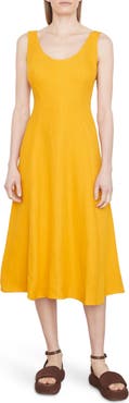 Vince Panelled Sleeveless Midi Dress