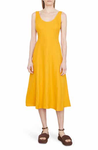 Vince Panelled Sleeveless Midi Dress