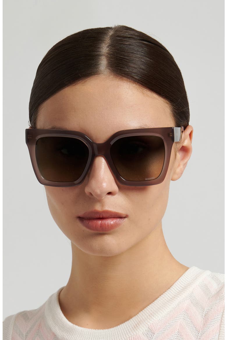 54mm Gradient Square Sunglasses, Alternate, color, 079U-PR