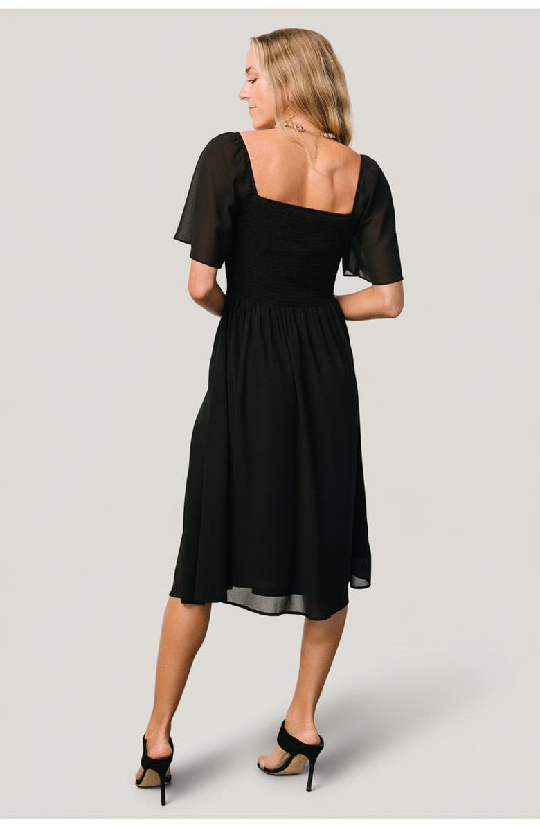 Baltic Børn Colette Sweetheart Midi Dress, Alternate, color, Black