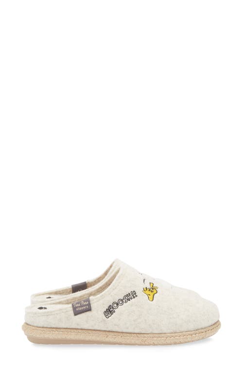Toni Pons X Snoopy Wool Blend Slipper In Neutral