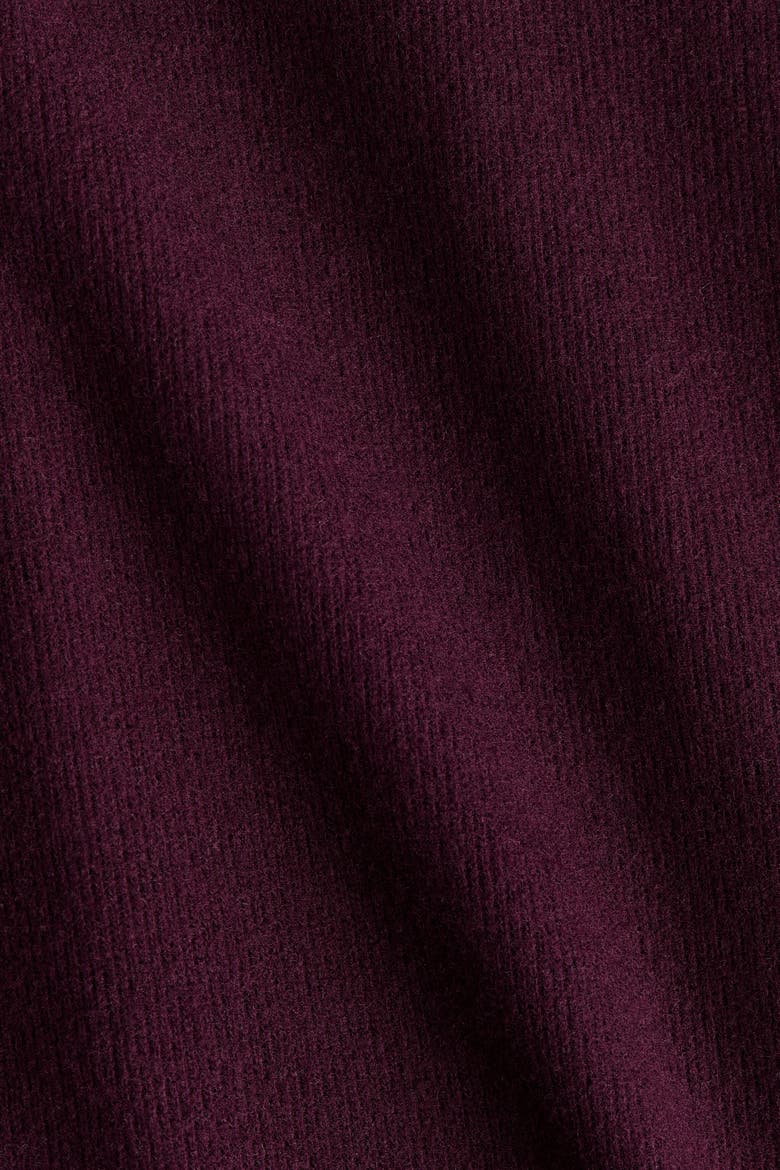 Loose-fit Mock Turtleneck Sweater, Alternate, color, Burgundy
