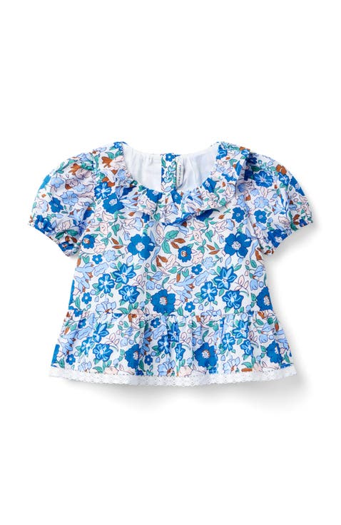 Floral Ruffle Peplum Top (Toddler, Little Kid, Big Kid)