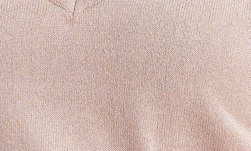 Max Studio Side Ruched Short Sleeve V-neck Sweater In Purple