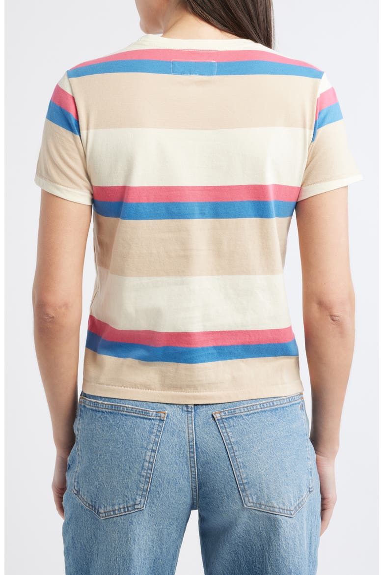 The Little Stripe Cotton T-Shirt, Alternate, color, STUDY HALL STRIPE
