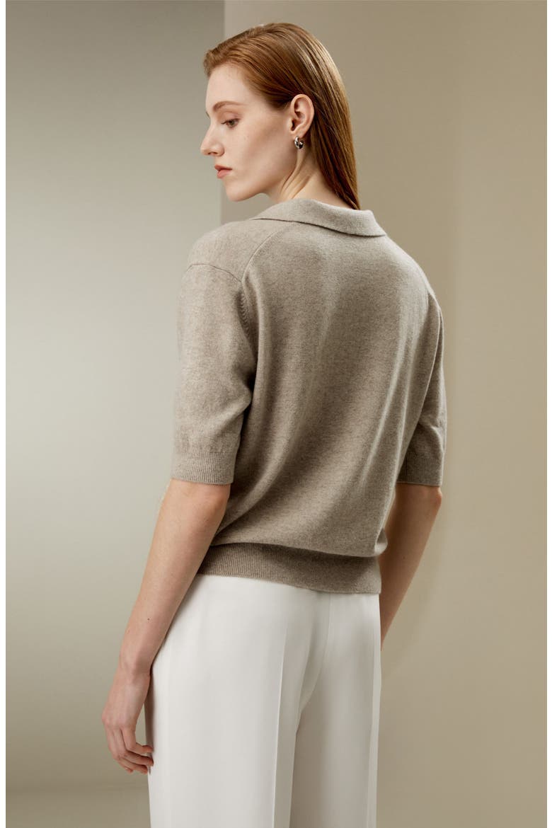 Women's Ultrafine Merino Wool Polo, Alternate, color, Camel