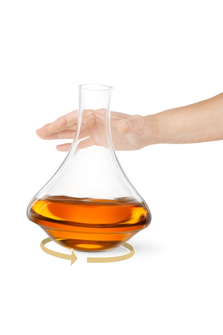 Revolve - Revolving Spirits Decanter with Stopper, Alternate, color, Clear
