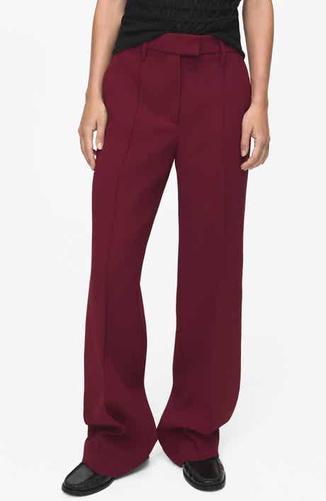 MANGO Seamed Straight Leg Pants