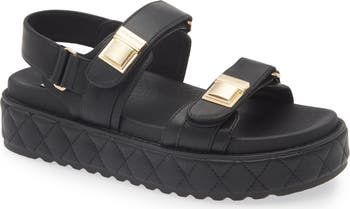 【Steve Madden】Bowie プラットフォームスリングバックサンダル Steve Madden Bowie Platform Slingback Sandal (Women