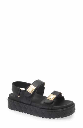 【Steve Madden】Janicee 厚底 ゴムストラップ サンダル Steve Madden Janice Platform Wedge Sandal (Women