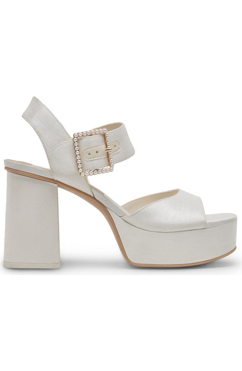 Dolce Vita Bobby Imitation Pearl Ankle Strap Platform Sandal, Alternate, color,