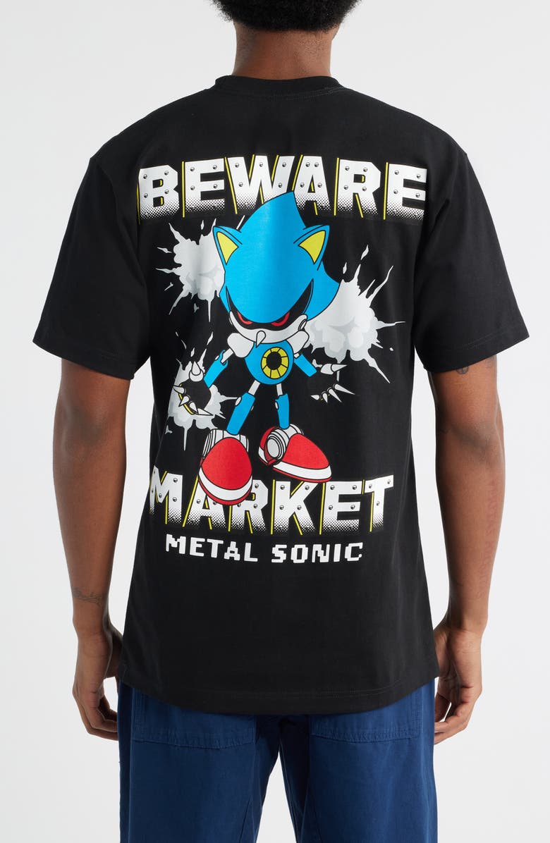 MARKET x Sonic Metal Sonic Cotton Graphic T-Shirt, Alternate, color, Black