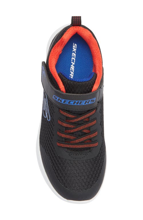 Skechers Microspec Max Kids Infant Trainers Colour: Charcoal/blue, Size: 10.5 / 28 In Black