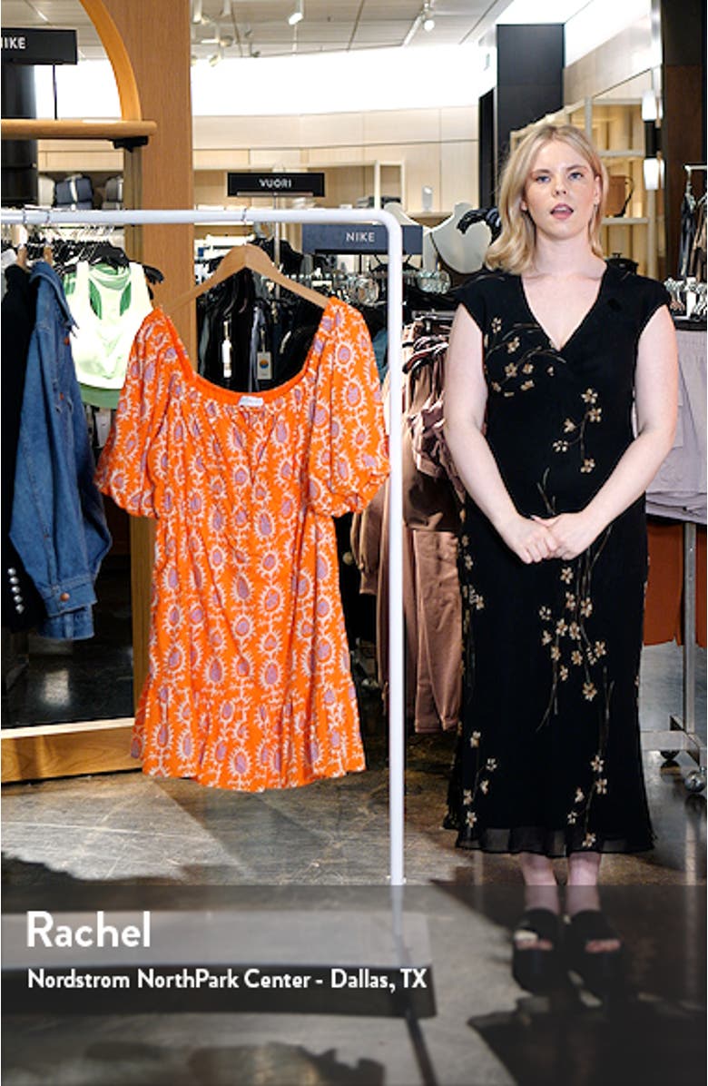 Carmen Print Minidress, sales video thumbnail