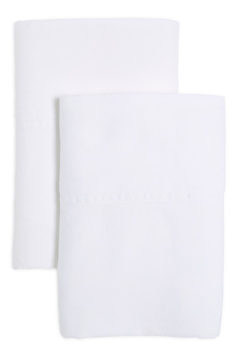 Set of 2 300 Thread Count Sateen Pillowcases, Main, color, WHITE
