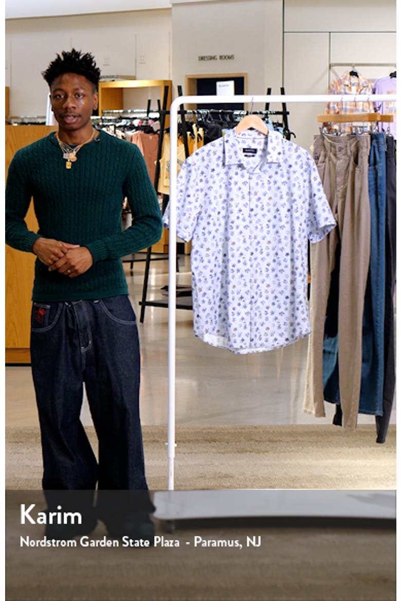 Miles OoohCotton® Floral Short Sleeve Button-Up Shirt video