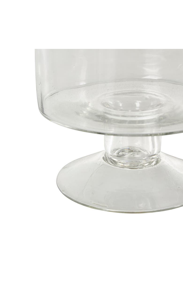 GINGER BIRCH STUDIO Glass Candleholder, Alternate, color, Clear