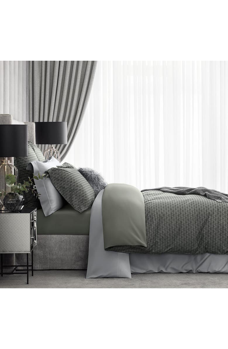 Togas Kingston Duvet Cover, Alternate, color, Green