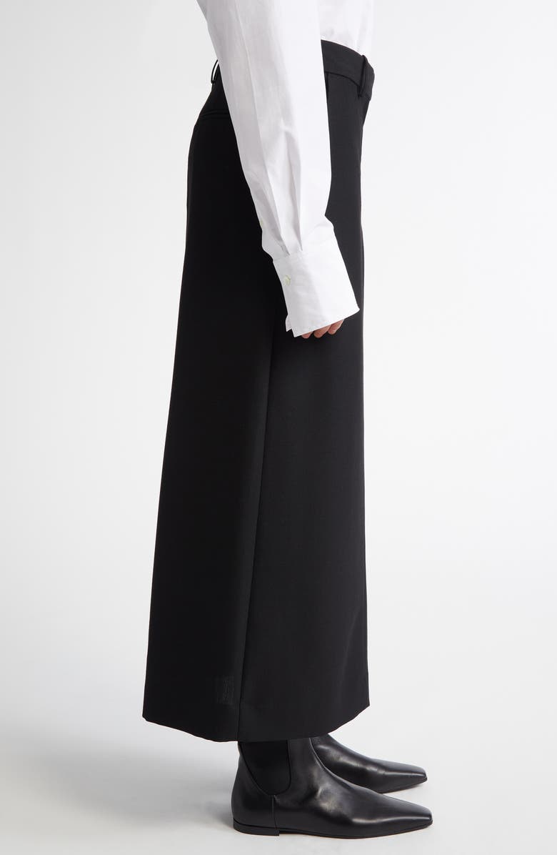 TOTEME Low Waist Straight Skirt, Alternate, color, Black