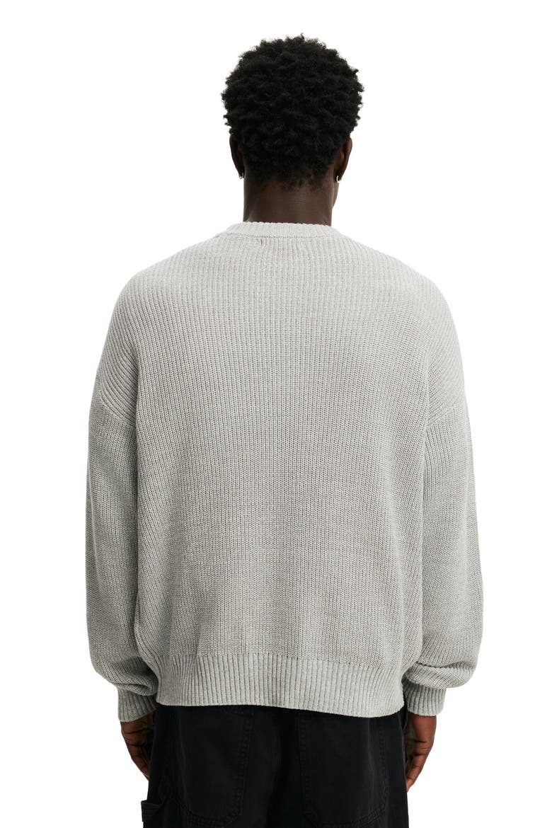 Men's Box Fit Crew Knit, Alternate, color, Grey