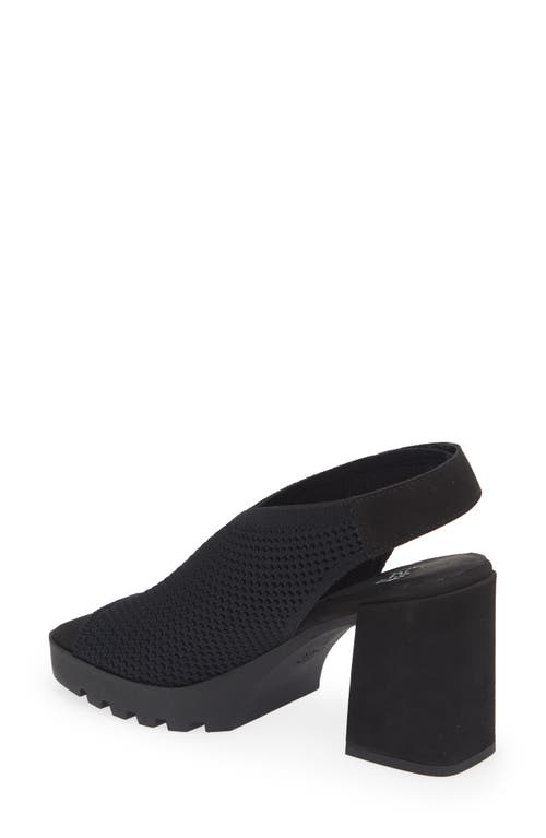 Eileen Fisher Cue Knit Sandal In Black