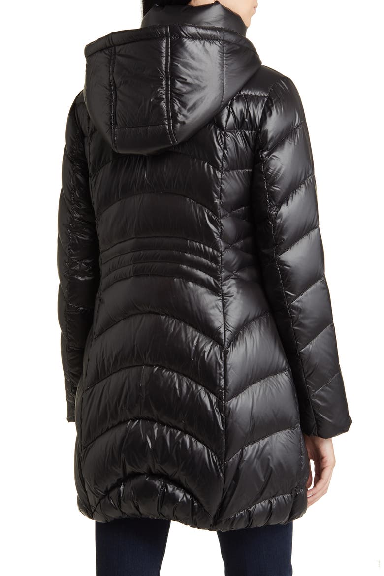 Quilted Puffer Jacket with Removable Hood, Alternate, color, BLACK