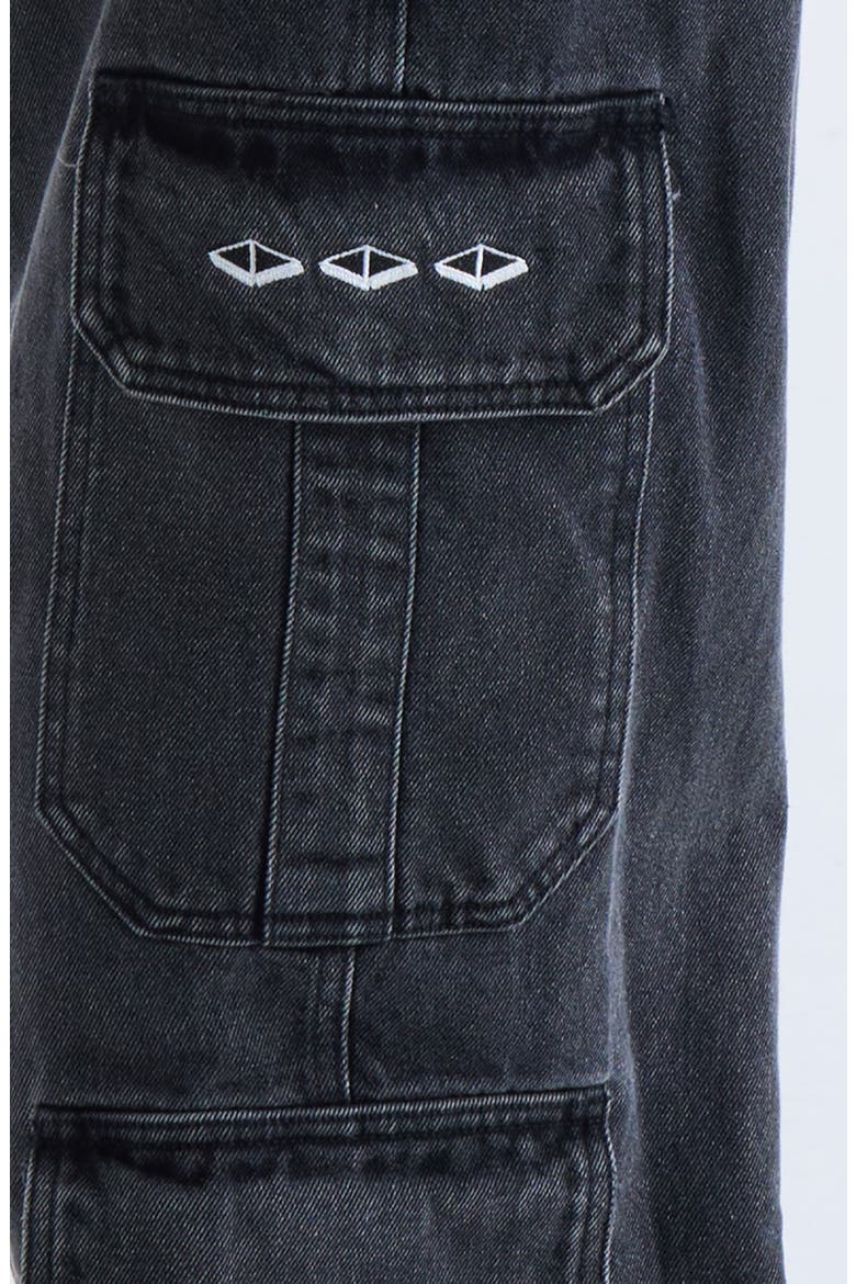 Cargo Jeans, Alternate, color, BLACK