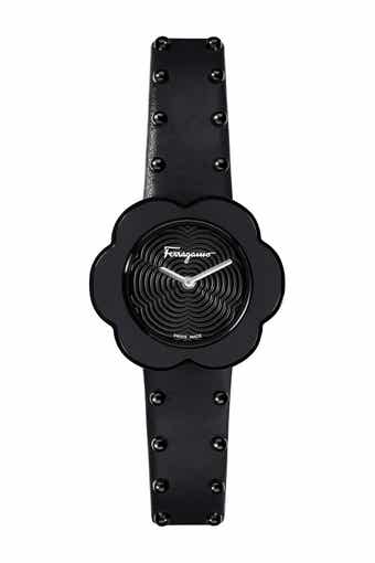 Women's Fiore Calfskin Leather Strap Watch, 30mm